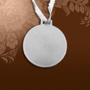 Медаль для сублимации 55мм серебро